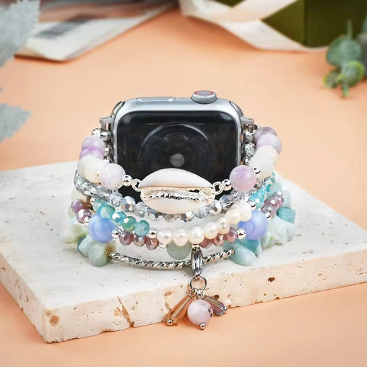 Oceanic Jasper Stretch Apple Watch Strap