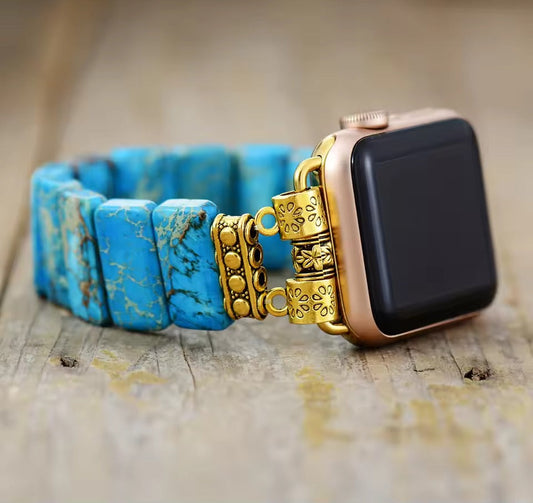 Azure Jasper Stretch Watch Strap
