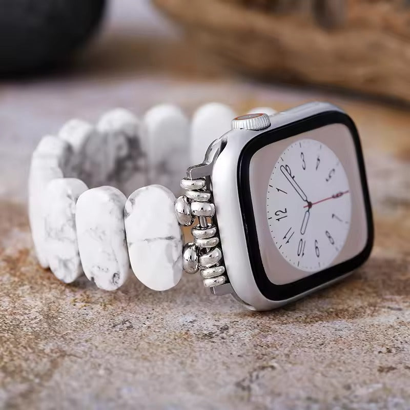 Cloud Howlite Stretch Watch Strap