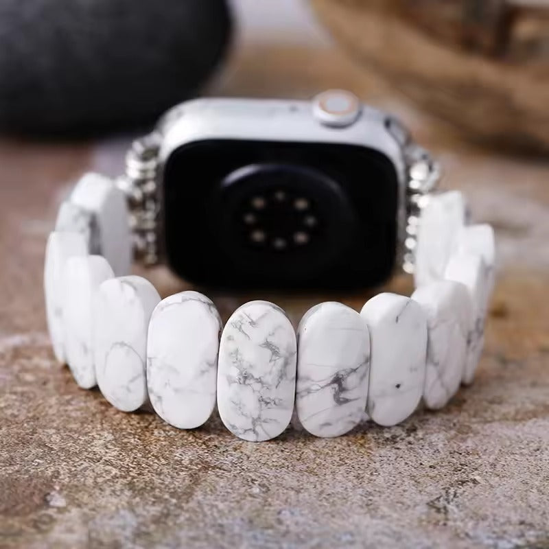 Cloud Howlite Stretch Watch Strap