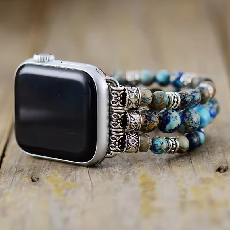 Earth & Sky Jasper Stretch Apple Watch Strap