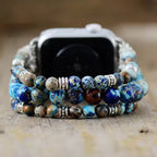 Earth & Sky Jasper Stretch Apple Watch Strap