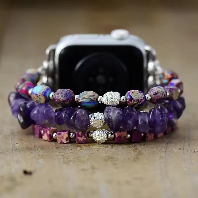 Majestic Amethyst Stretch Watch Strap