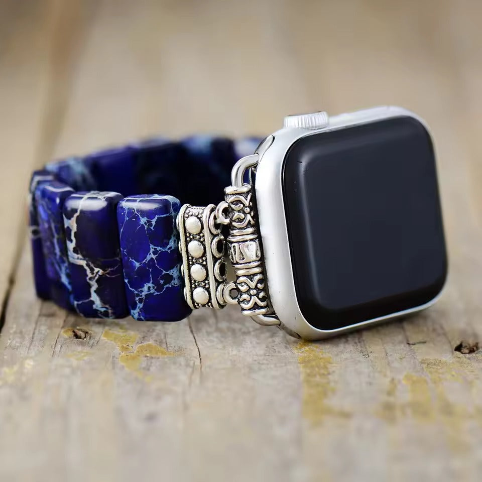 Midnight Jasper Stretch Watch Strap