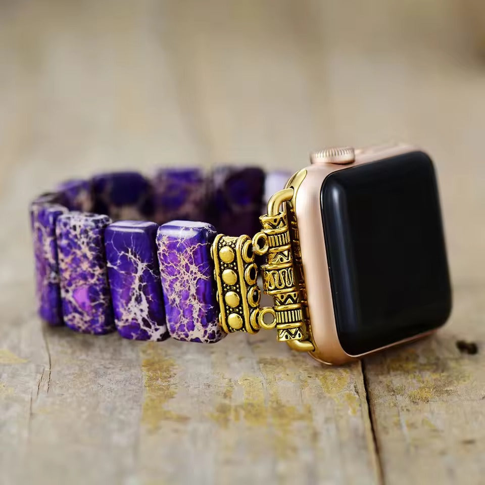 Midnight Jasper Stretch Watch Strap