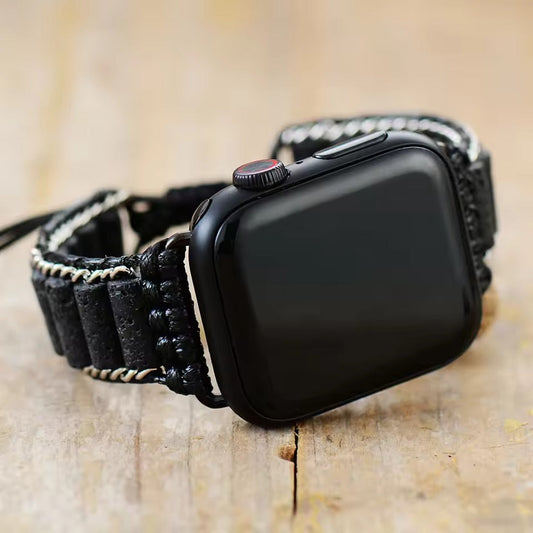 Obsidian Lava Stretch Watch Strap