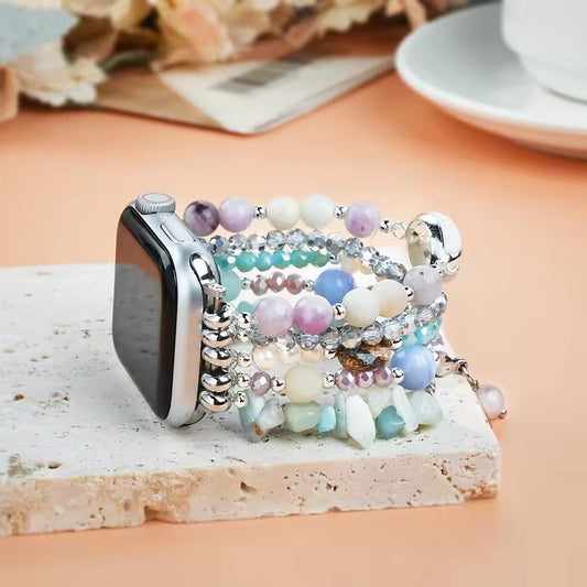 Oceanic Jasper Stretch Apple Watch Strap