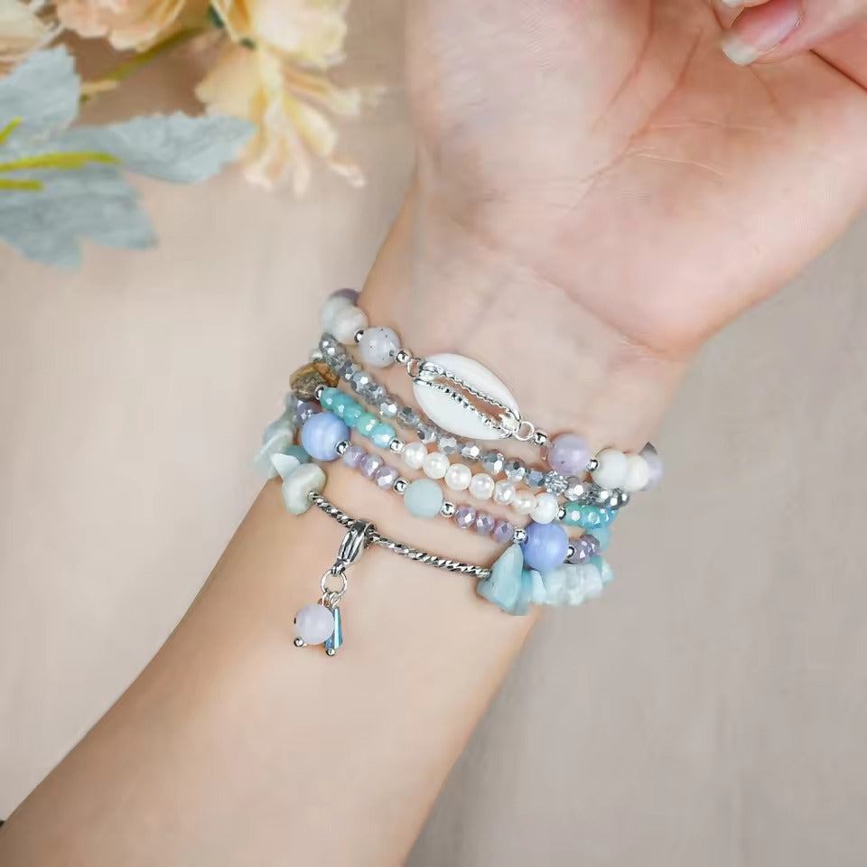 Oceanic Jasper Stretch Apple Watch Strap