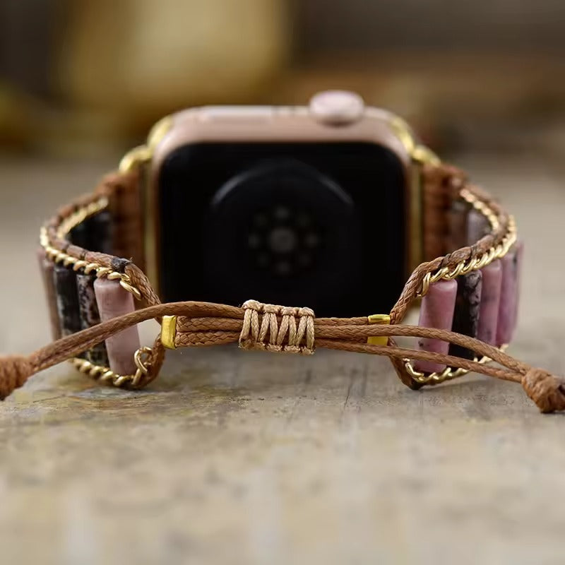 Petal Rhodonite Stretch Watch Strap