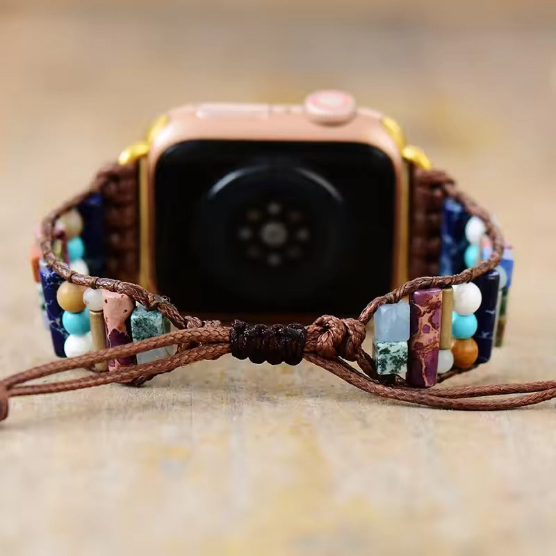Prismatic Crystal Stretch Watch Strap