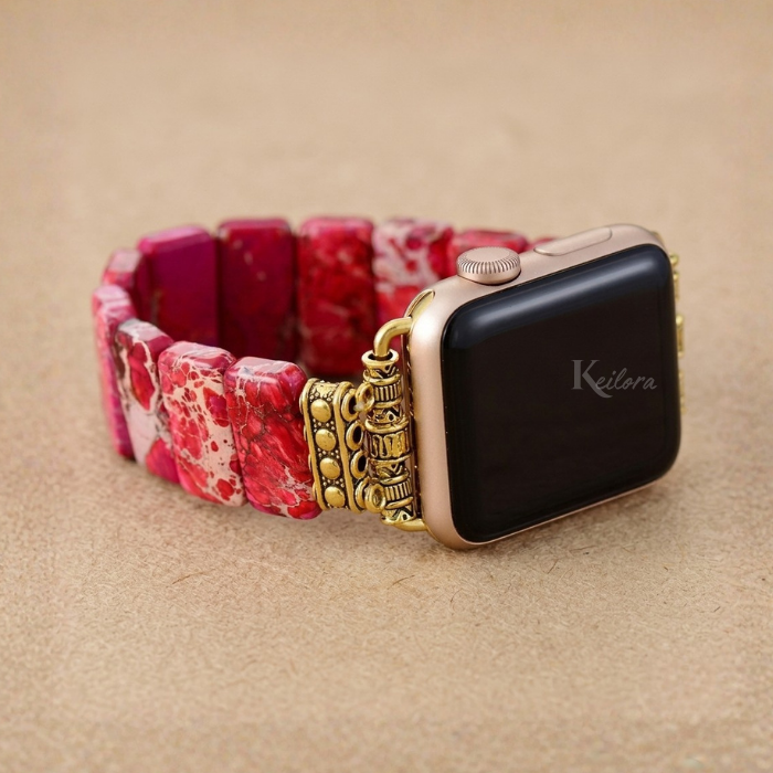 Radiant Jasper Stretch Watch Strap